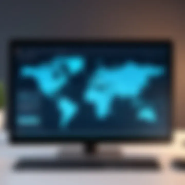 A computer screen displaying a VPN interface