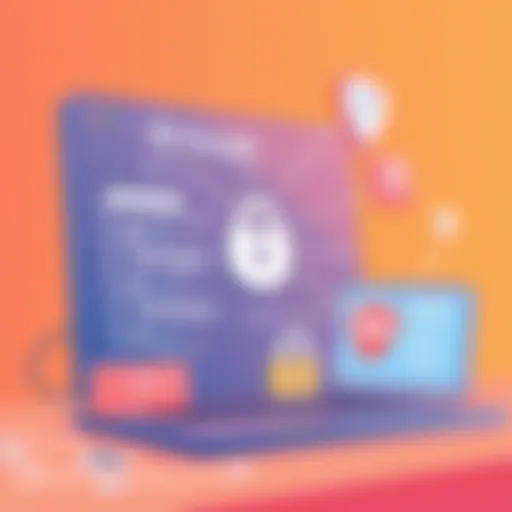 Illustration of Google's cybersecurity tools interface