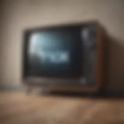 Vintage TV showing HBO Max logo