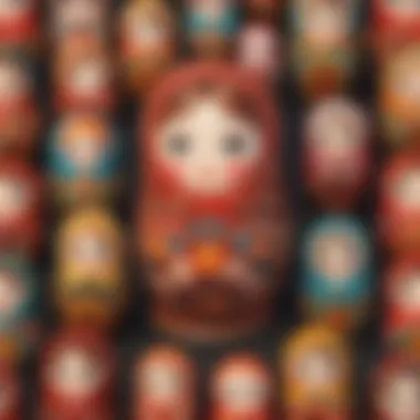 Symbolism of Matryoshka Dolls in Russian Culture Russian wife surrounded by matryoshka dolls