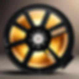 A vintage film reel showcasing the essence of classic cinema