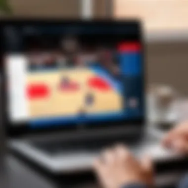 Troubleshooting tips for NBA League Pass on a laptop screen