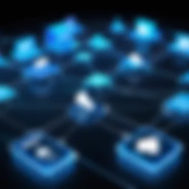 File Sharing on a Virtual Network A visual representation of file sharing across a virtual network