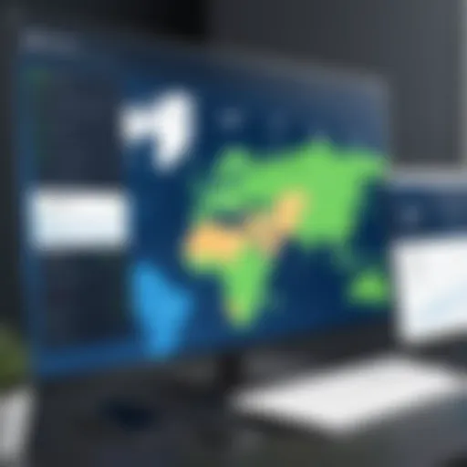 NordVPN dashboard showcasing features