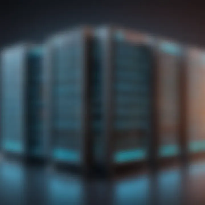 A comparison chart of different hosting service providers and their features.