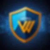 Secure online connection symbol