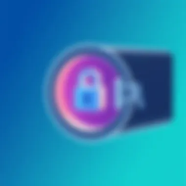 Secure password vault illustration