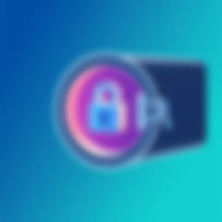 Secure password vault illustration