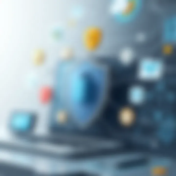 Visual representation of VPN security features