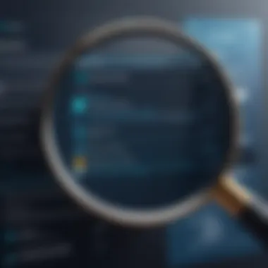 Discovering Key Tips for VPN Security A magnifying glass highlighting VPN security tips
