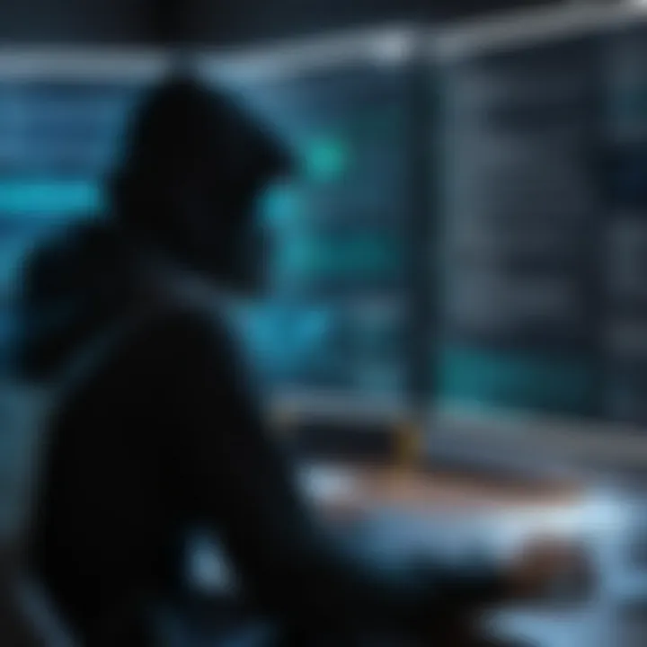 A visual of risk assessment in dark web searches