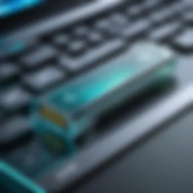 Portable Antivirus Solution Portable antivirus stick showcasing advanced cybersecurity features