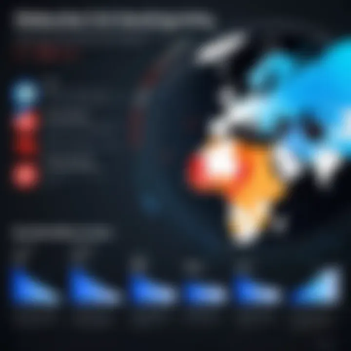 Infographic showing statistics on ad blocking usage globally