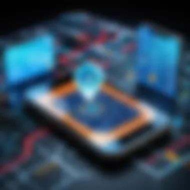 Risks Associated with GPS Spoofing A conceptual image showcasing risks of GPS spoofing