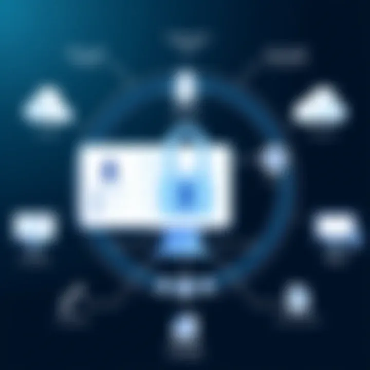 Visual representation of integration of Microsoft Password Manager within the Microsoft ecosystem