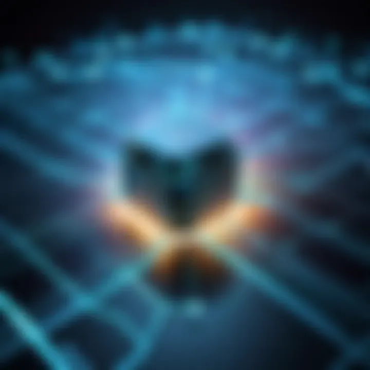 Graphic of a virtual network illustrating connectivity