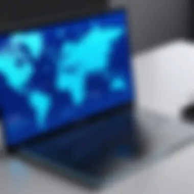 The Role of VPNs in Online Security Illustration depicting the concept of online security through VPN technology