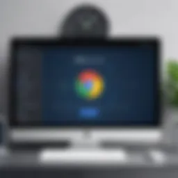 Visual representation of VPN Master interface on Chrome showcasing user-friendly design