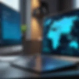 The concept of online security with a VPN for Windows