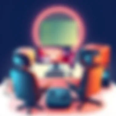 Optimal Gaming Setup with VPN Integration A gaming setup with VPN usage for optimal performance