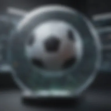 Unveiling the Future of Live Football Streaming Soccer ball on futuristic digital display