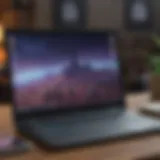 Illustration of HP laptop with Fortnite logo on screen