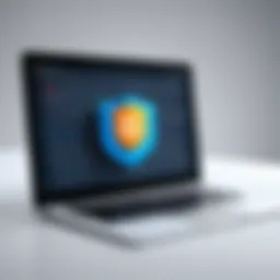 A secure email interface showcasing privacy features.