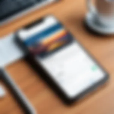 User-Friendly Website Interface on Smartphone A smartphone displaying a user-friendly website interface