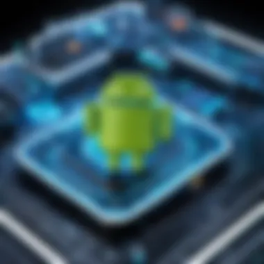 Abstract representation of secure gaming environment on Android device