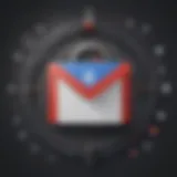 Illustration depicting secure lock symbolizing Gmail security