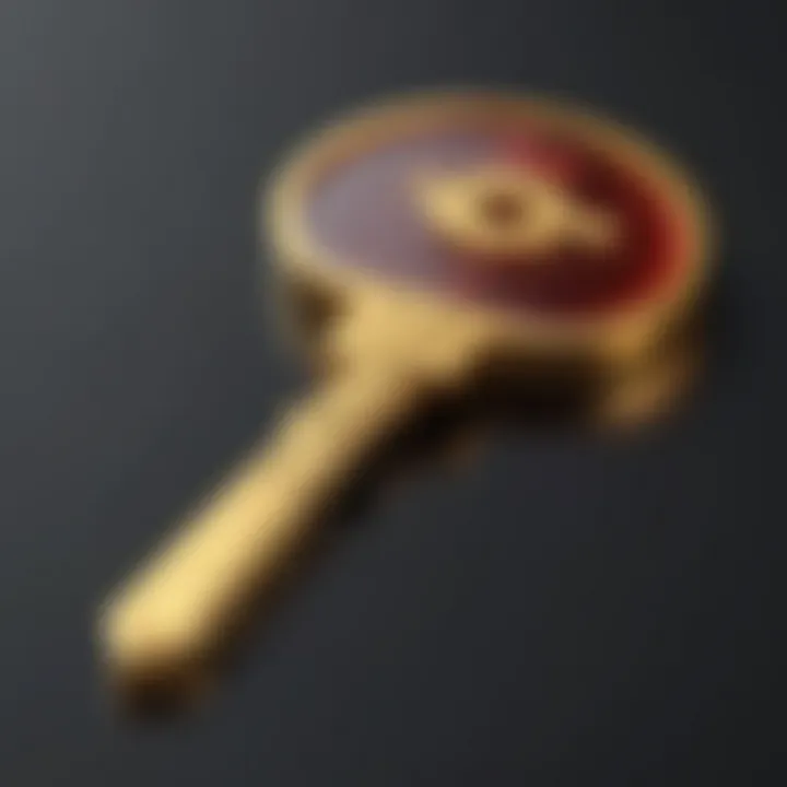 Golden key symbolizing reduced cost for YouTube Premium