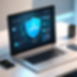 Illustration demonstrating VPN connection setup