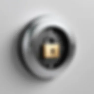 Digital Lock for Email Security A digital lock symbolizing email security