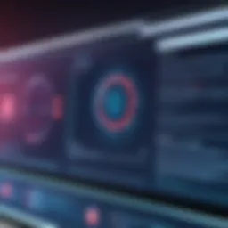 Visual representation of malware detection on a screen