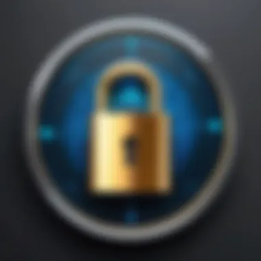 Online Security and Anonymity A digital lock symbolizing online security