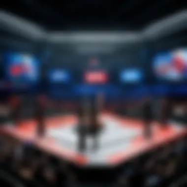 User accessing UFC fight broadcasting platform