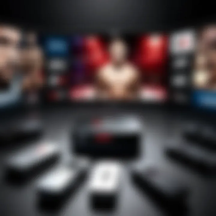 Variety of streaming devices for UFC fights