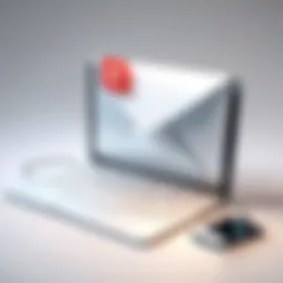 Illustration of email encryption concept