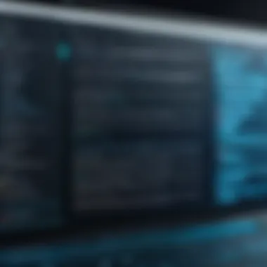User Interface of Encryption Software Computer screen displaying encryption software interface