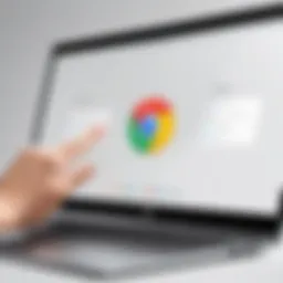 Illustration demonstrating Chrome settings for unblocking websites