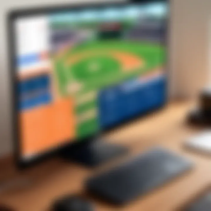 Graphic showing different streaming options for baseball games