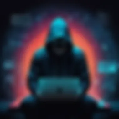 Diagram showing hacker techniques