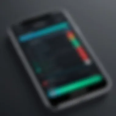 Illustration of phone notifications signaling monitoring