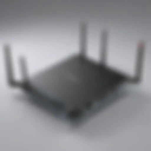 Illustration of futuristic router with Wireguard integration