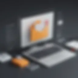 Innovative email marketing concept