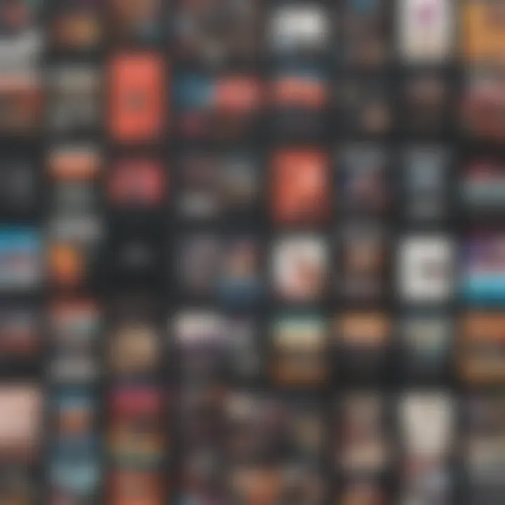 Artistic Instagram Story Music Cover Selection