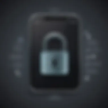 Lock and key symbolizing secure access on iPhone