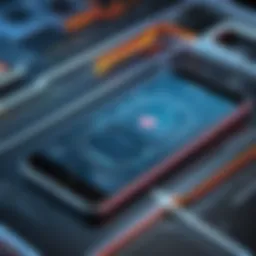 Conceptual illustration of rootkits on mobile devices