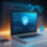 Conceptual illustration of digital security