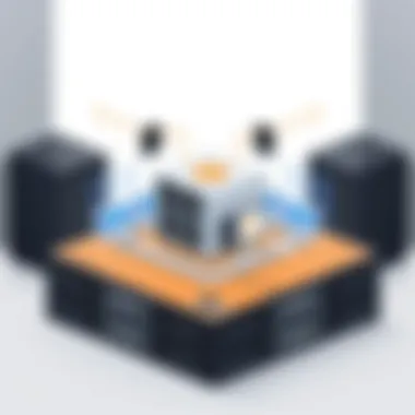 Visual representation of dedicated server architecture